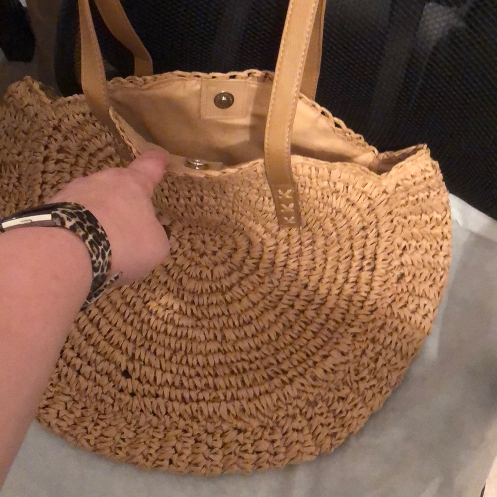 FINAL ⬇️ Trendy Large bohochic, handwoven, rattan - Picture 2 of 7